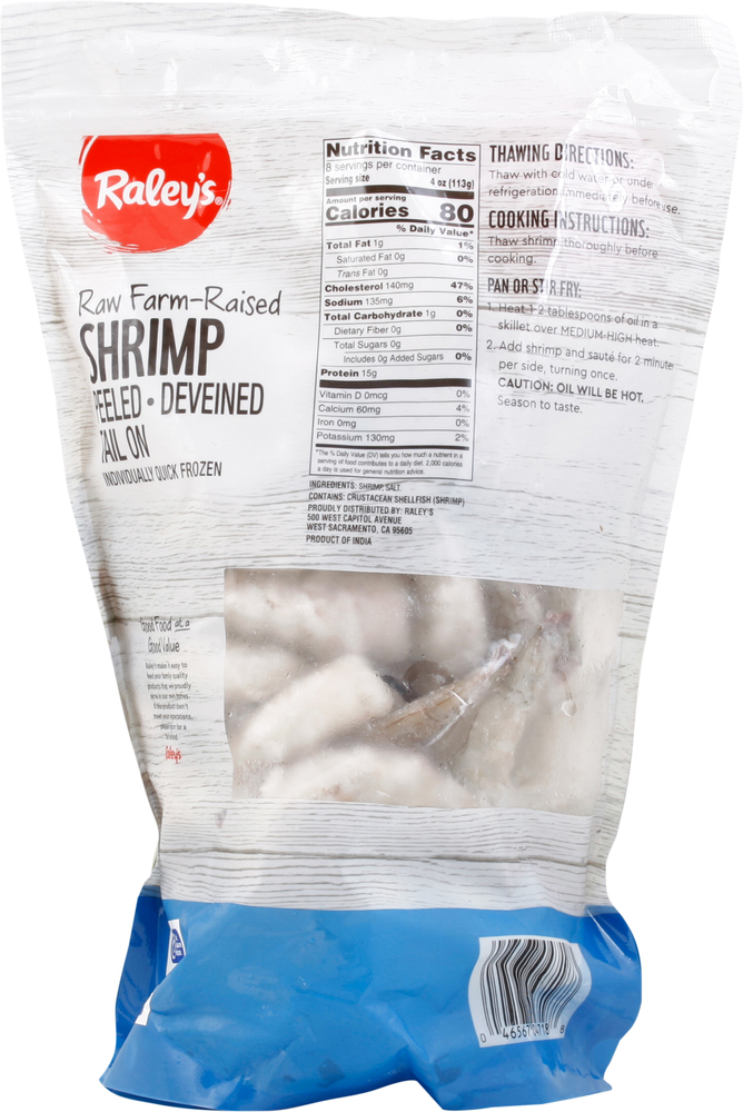 Raley's Farm-Raised Raw Jumbo Shrimp