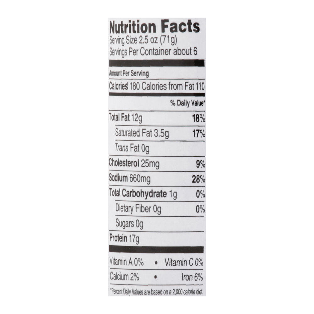 Raley's Fine Meats Mild Italian Pork Sausage RollNutritionFacts