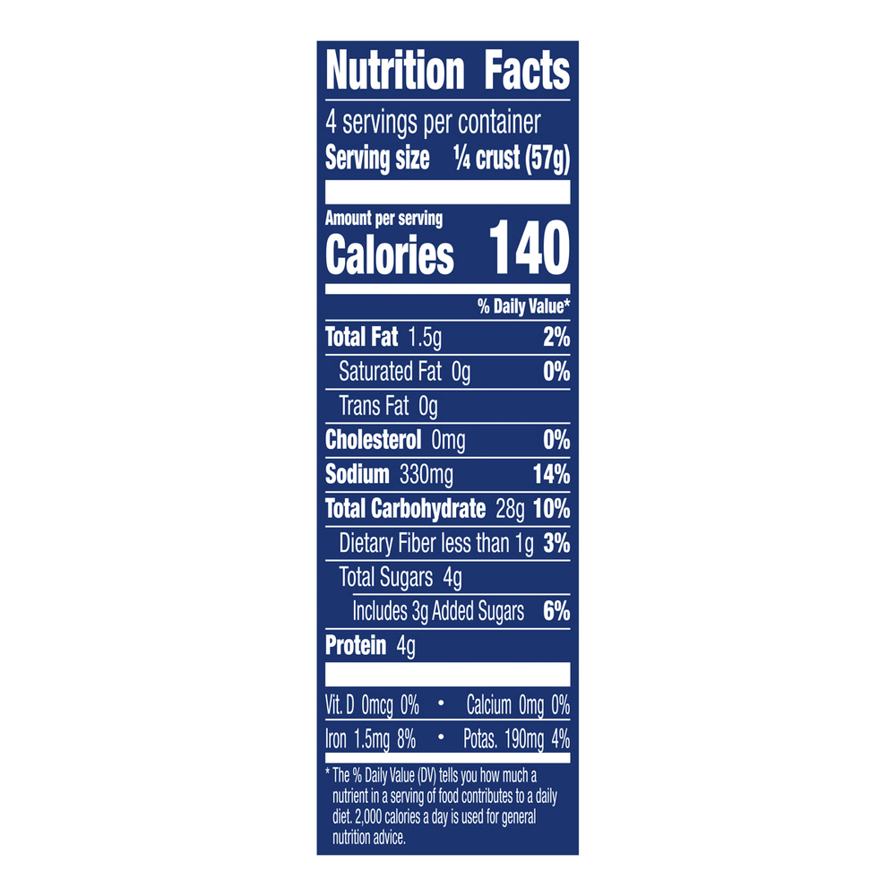 Pillsbury Pizza Crust, Thin and Crispy-Nutrition-Facts