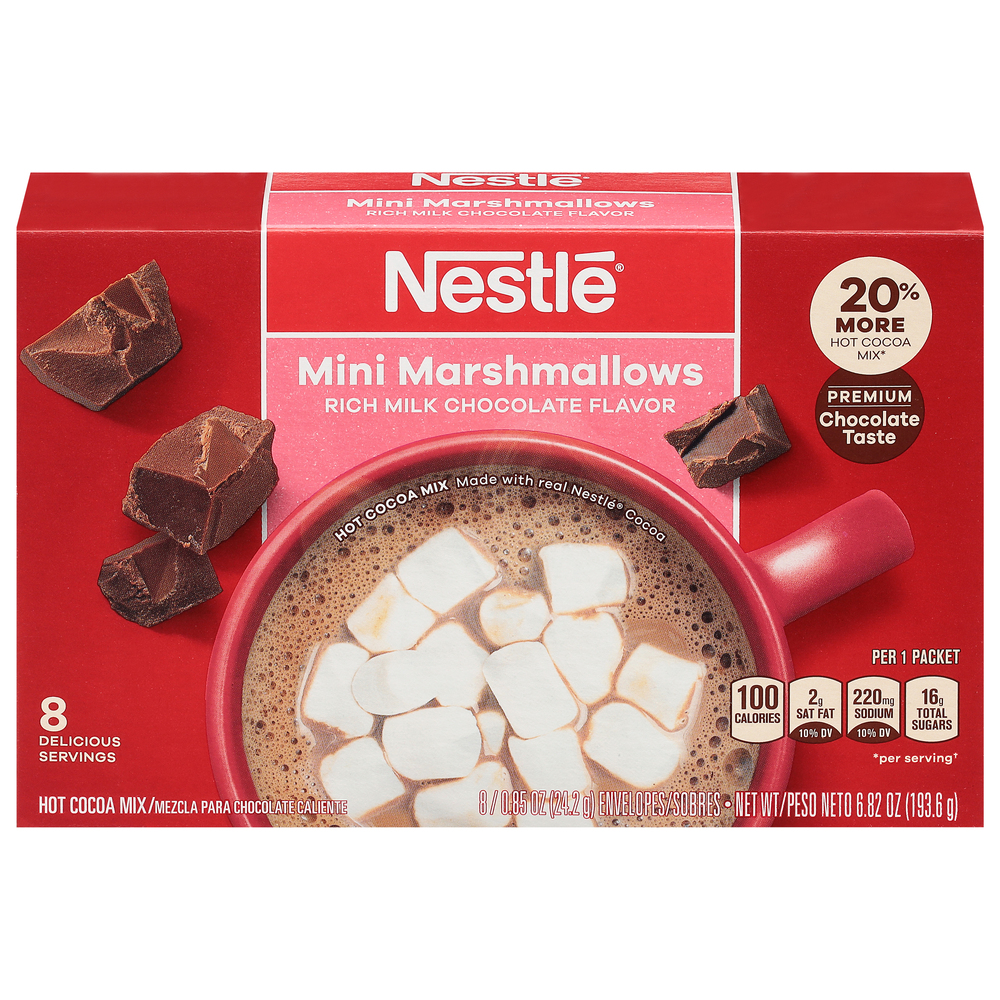 Nestle Hot Cocoa Rich Milk Chocolate Mix 6ct : Drinks fast delivery by App  or Online