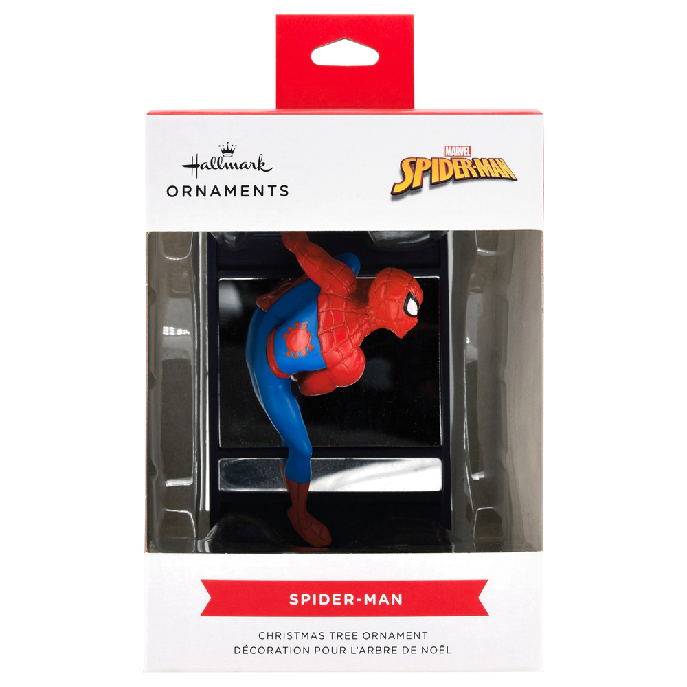 Hallmark Christmas Ornament Marvel Spider Man on Window