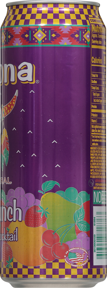 AriZona Fruit Juice Cocktail, Fruit Punch, All Natural