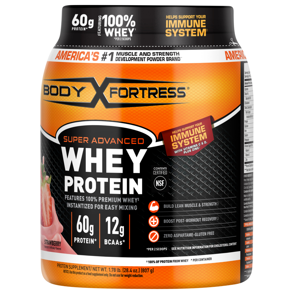 Body Fortress Whey Protein, Strawberry