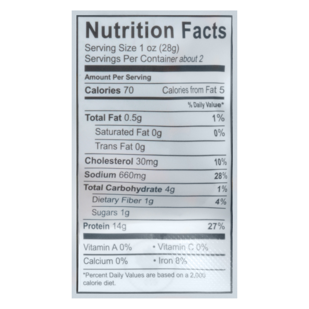 oberto beef jerky calories