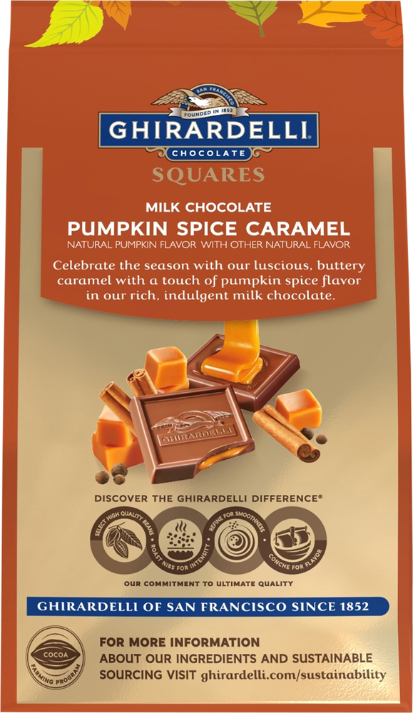 Ghirardelli Squares Pumpkin Spice Caramel Milk Chocolate