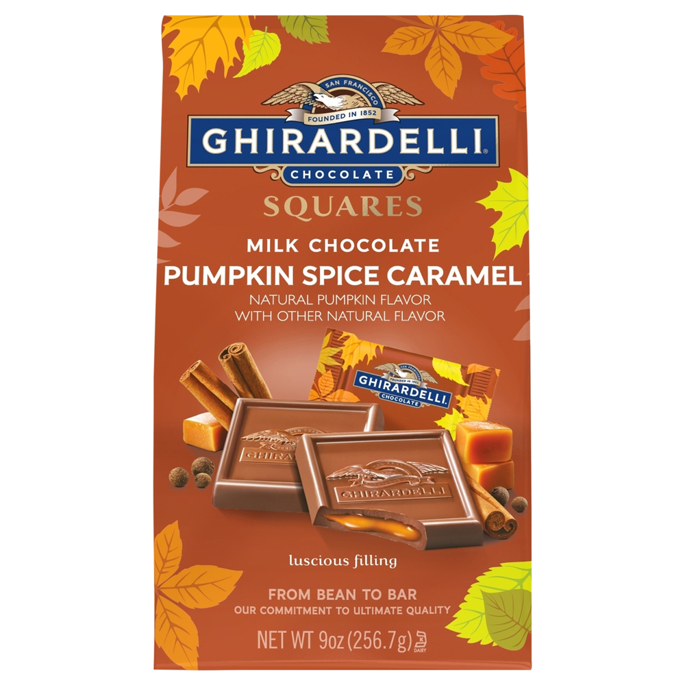 Ghirardelli Squares Pumpkin Spice Caramel Milk Chocolate