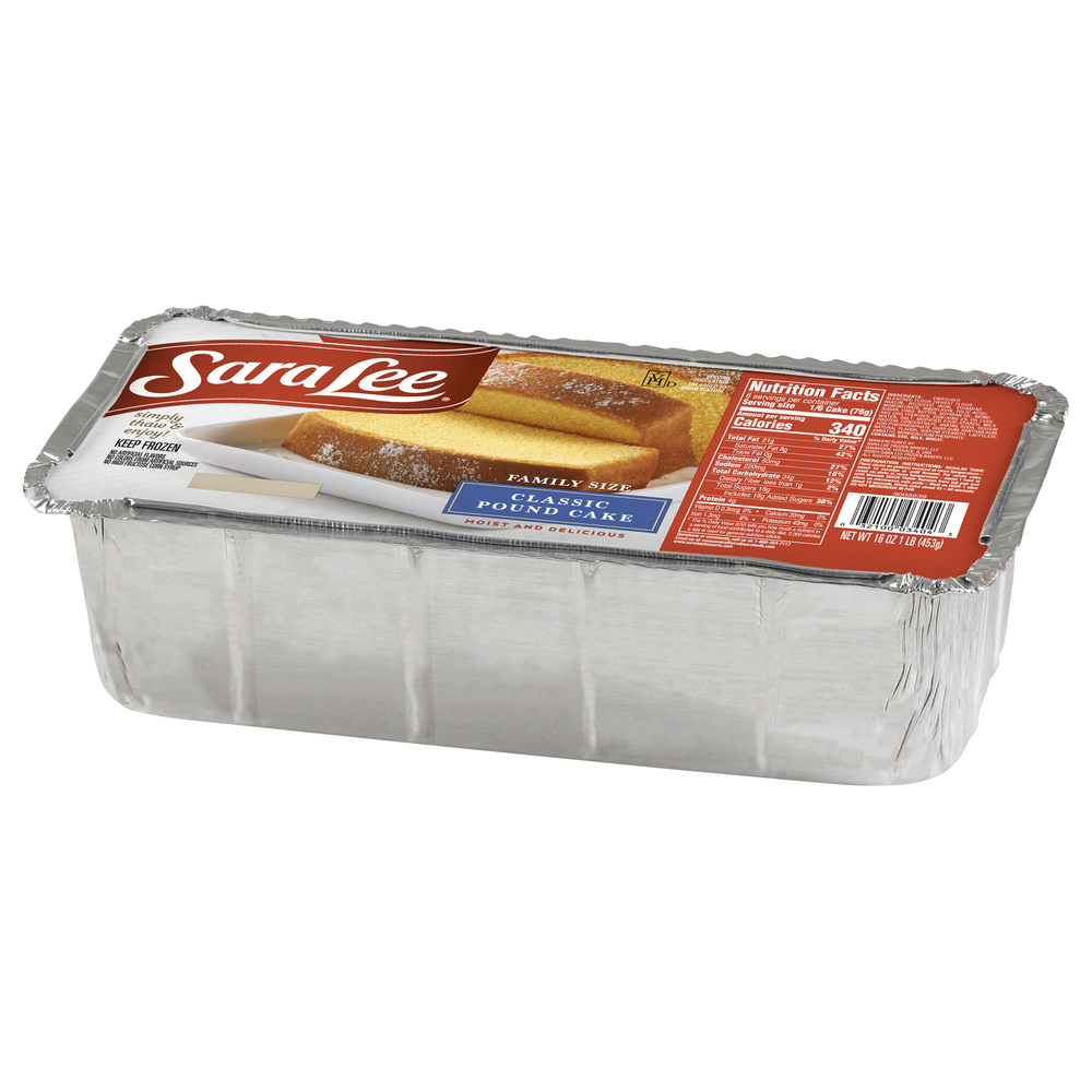 Sara Lee Pound Cake, Classic, Family Size