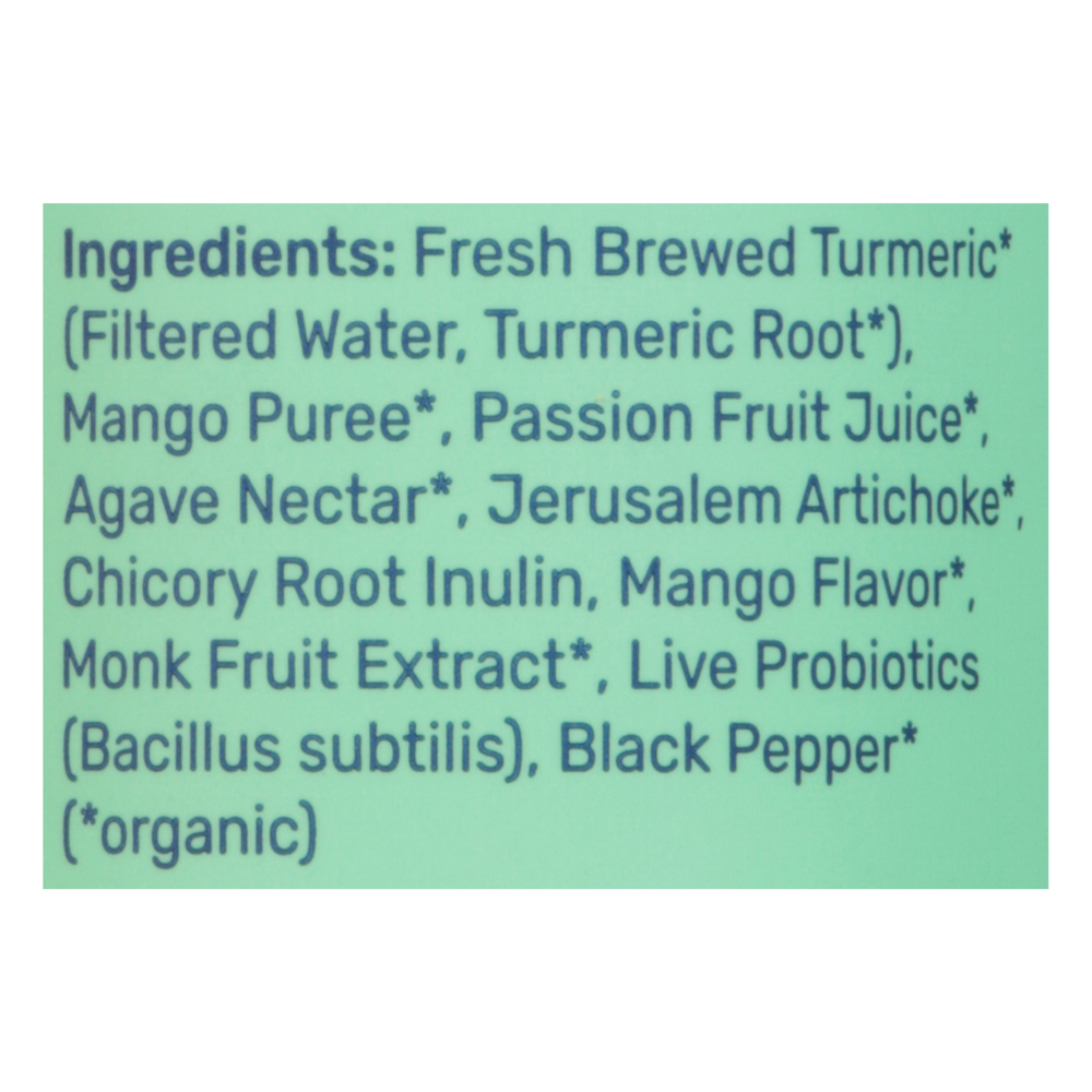 Wildwonder Sparkling Drink, Prebiotic + Probiotic, Mango Gold