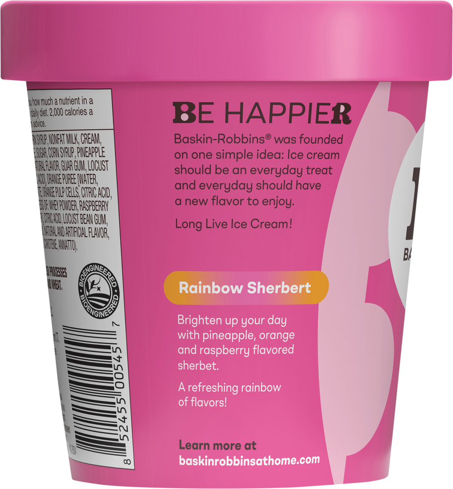 Baskin Robbins Sherbet, RainbowPlanogramLeft