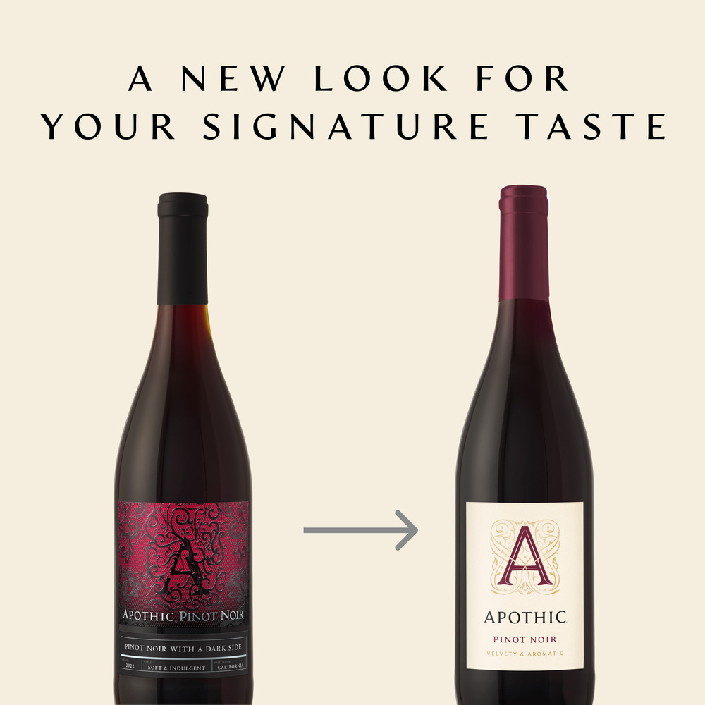 Apothic Pinot Noir Red Wine 750ml-Front-Right-Elevated