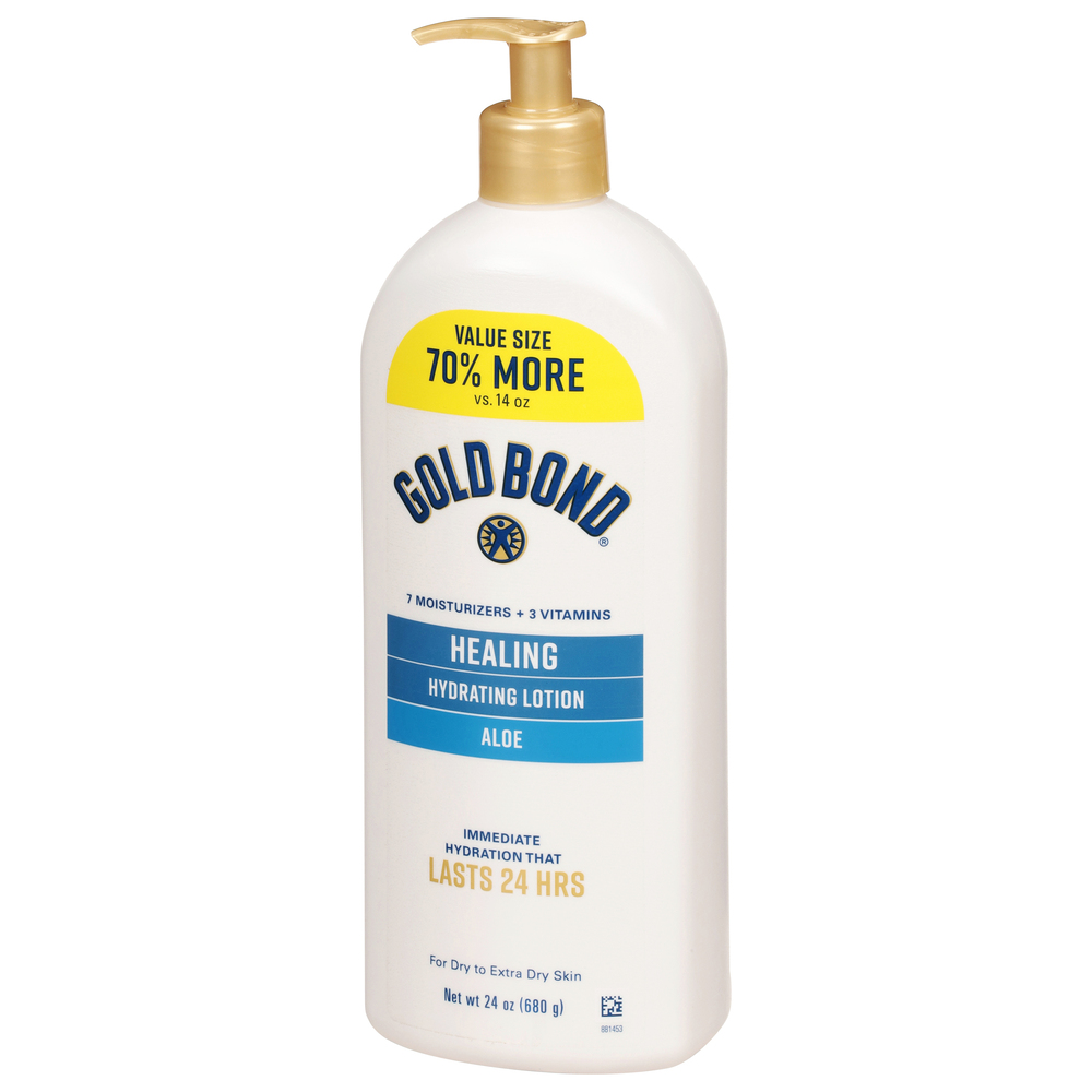 Gold Bond Lotion, Hydrating, Healing, Aloe, Value Size
