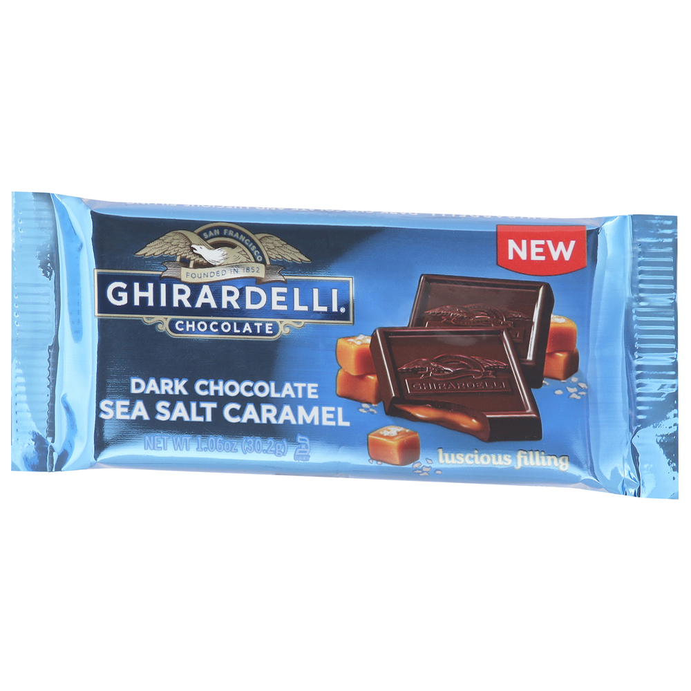 【期間限定お試し価格】 Ghirardelli Dark Caramel Salt Sea Chocolate, 菓子