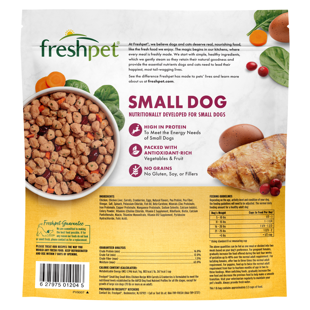 Freshpet Dog Food Chicken Recipe Bite Size Small Dog