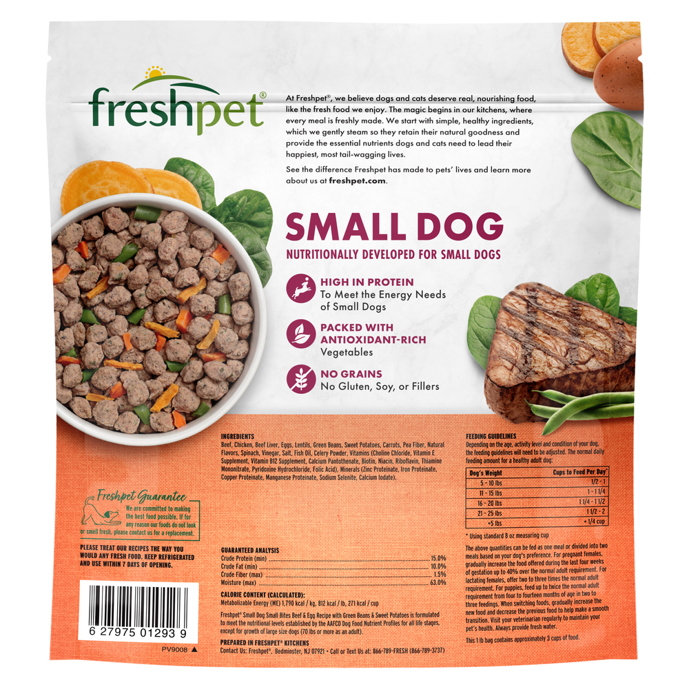 Freshpet Dog Food Beef Egg Recipe Bite Size Small Dog