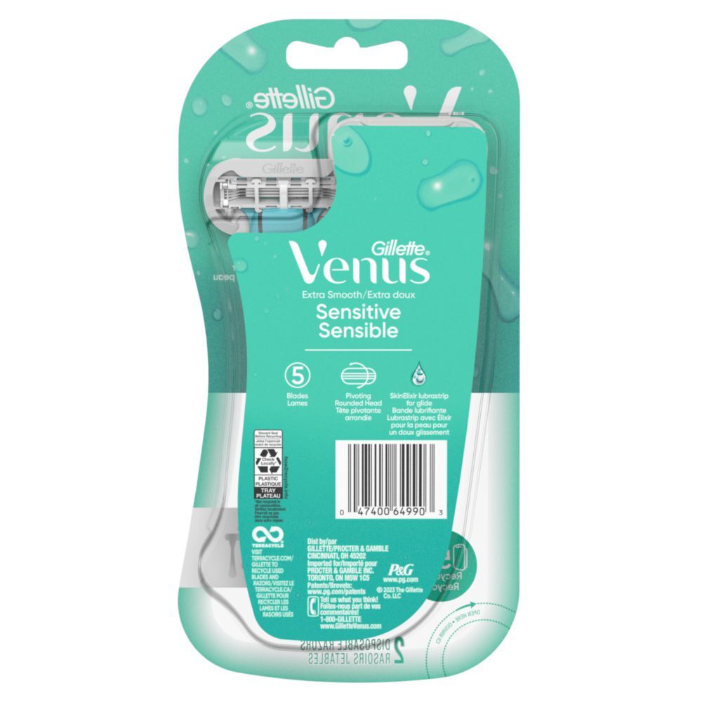 Extra Razors Venus Extra Smooth Sensitive Women's Disposable Razors-Hero