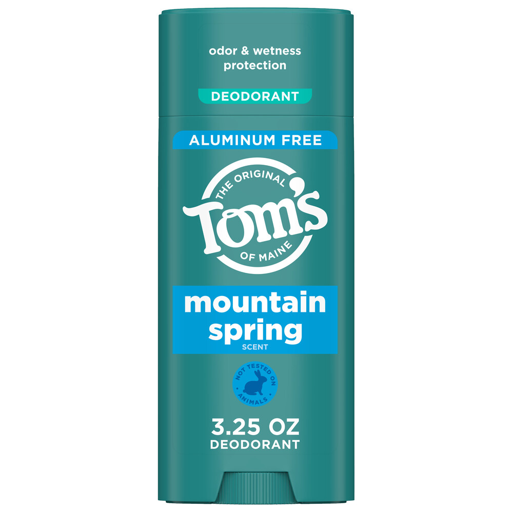 Tom's of Maine Deodorant, Mountain Spring Scent, Aluminum Free