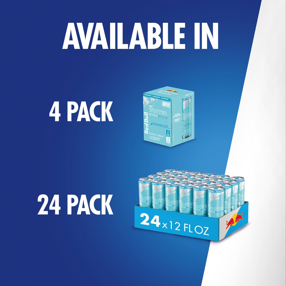 Red Bull Winter Edition Sugar Free Energy Drink, Iced Red Bull Winter Edition Sugar Free Energy Drink, Iced