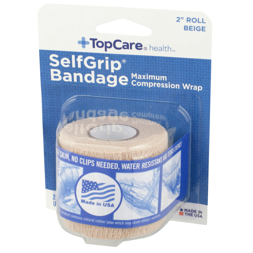 TopCare HEALTH Selfgrip, Maximum Compression Wrap Bandage 2" Roll