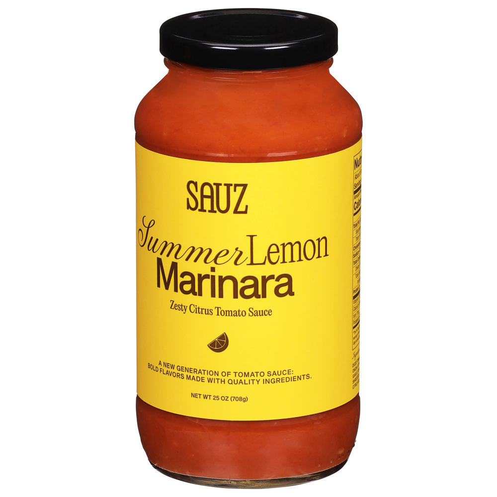 Sauz Tomato Sauce, Zesty Citrus, Marinara, Summer Lemon