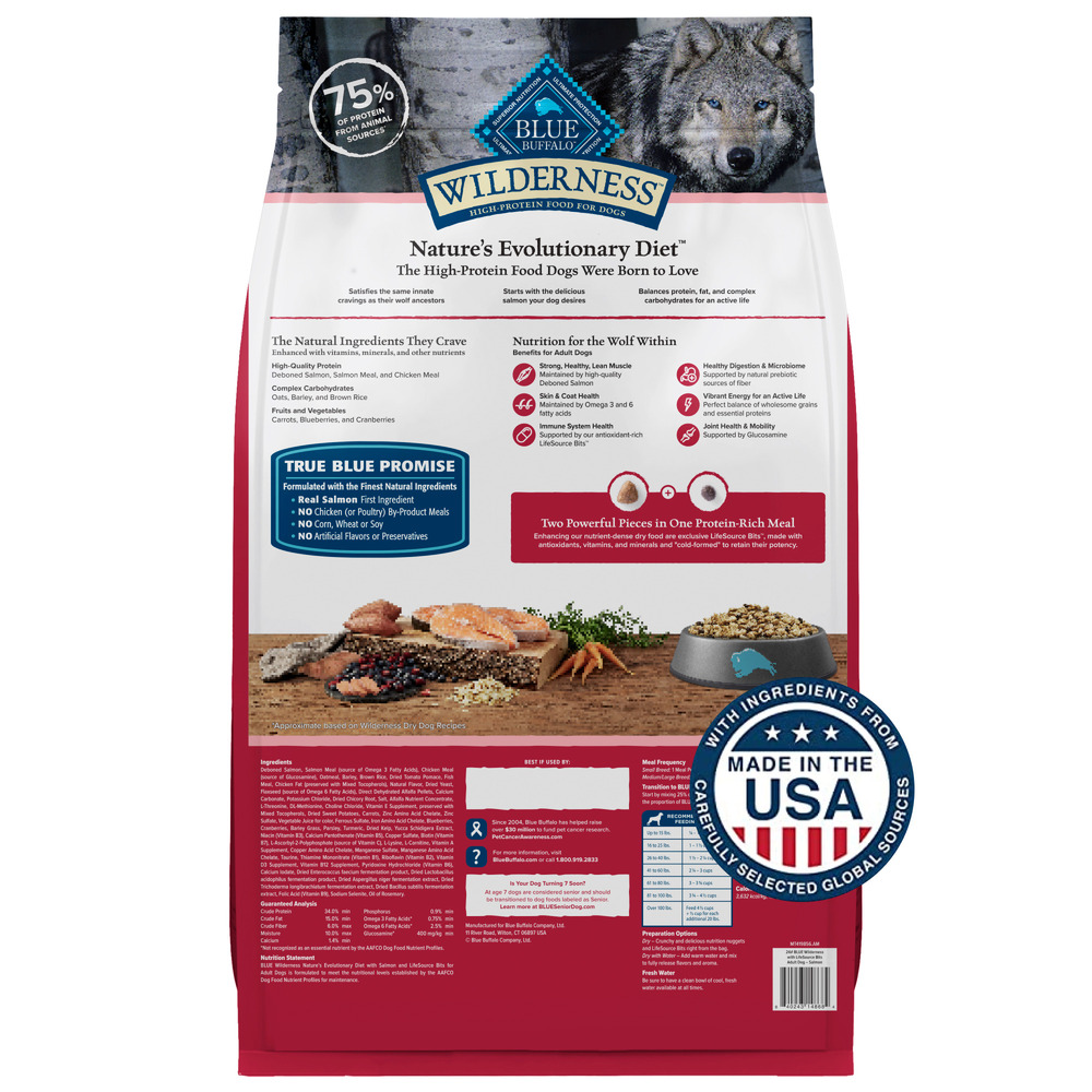 Wilderness dog food salmon store