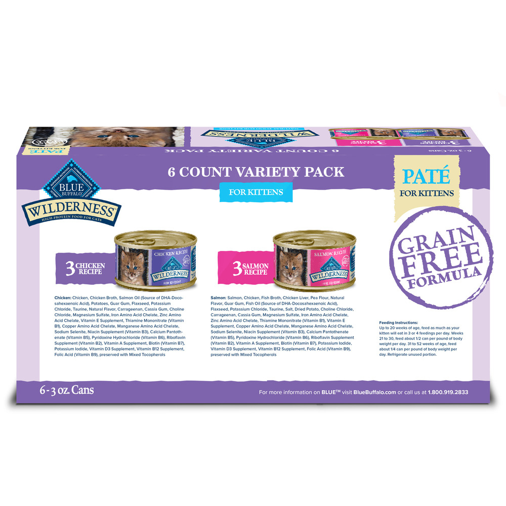 Blue Buffalo Wilderness Kitten Food, High-Protein & Grain