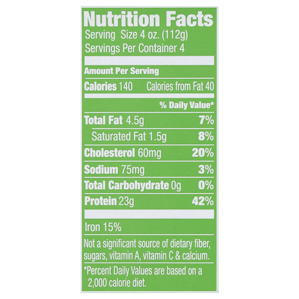 Laura's Lean Beef All Natural 96%/4% Ground Beef-Nutrition-Facts