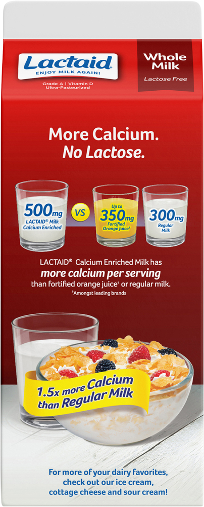 Lactaid Lactose Free Calcium Whole Milk