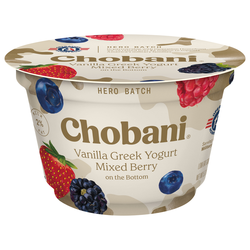 Chobani Yogurt, LowFat, Greek, Mixed BerryMain