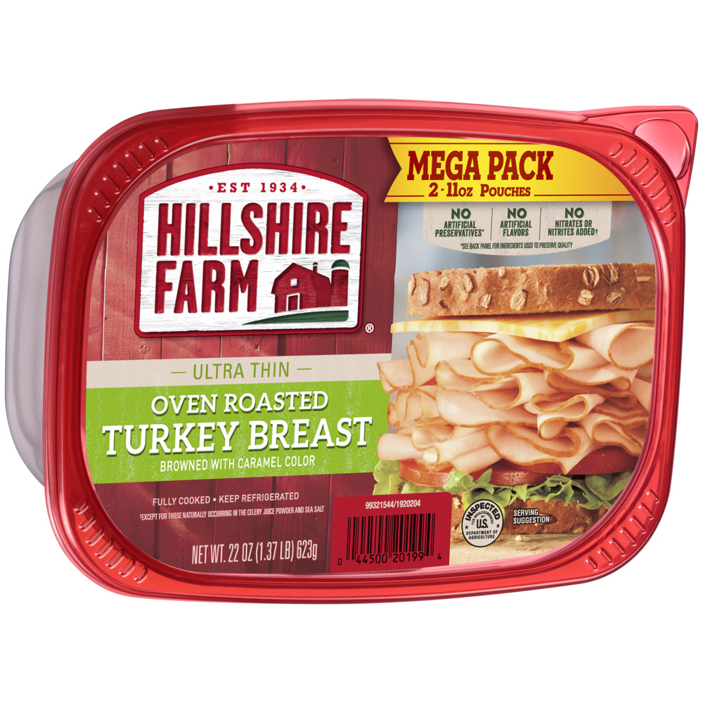 Hillshire Farm Ultra Thin Sliced Oven Roasted Turkey Breast Sandwich ...