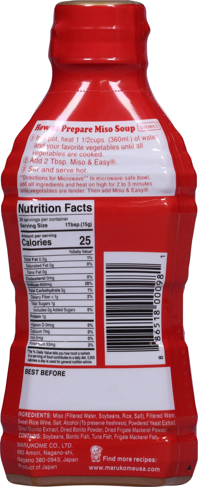 Miso & Easy Miso Broth Concentrate, Gluten Free, Original