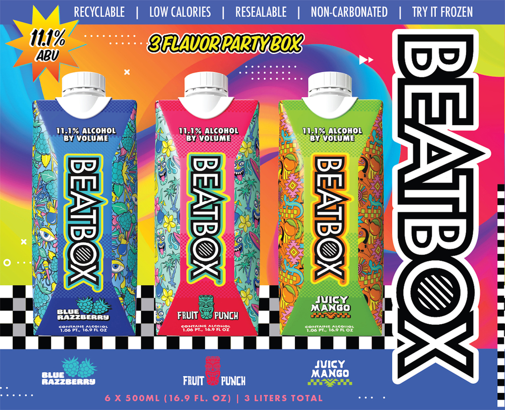 Beatbox Blue Razzberry/Fruit Punch/Juicy Mango Wine