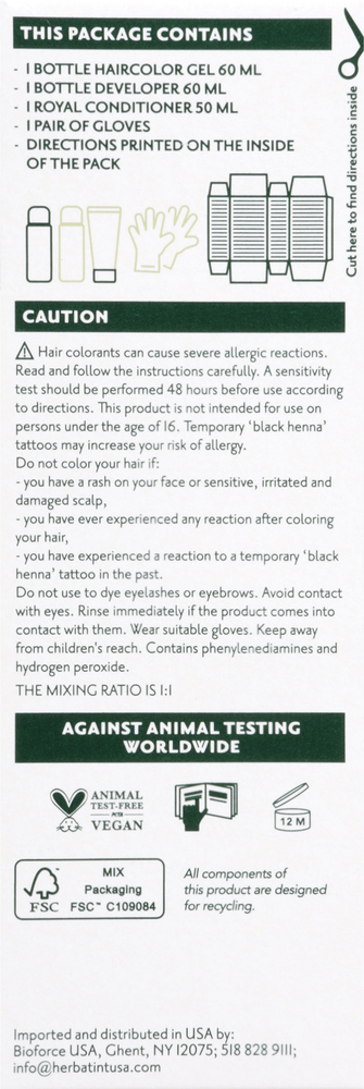 Herbatint Haircolor Gel, Permanent, Dark Chestnut 3N