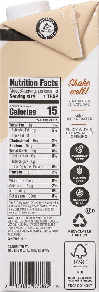 Super Coffee Creamer, Zero Sugar, Vanilla