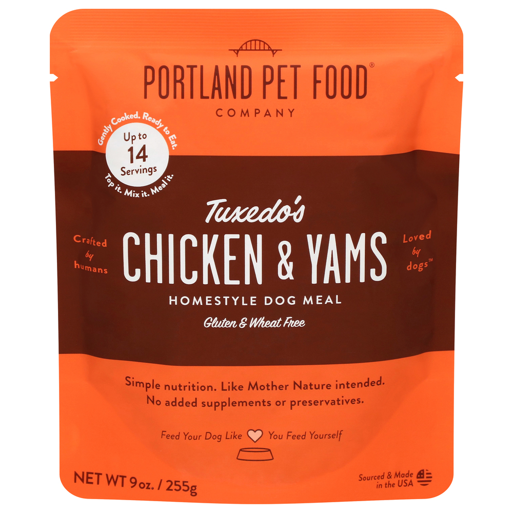 Portland Pet Food Company Tuxedo's Chicken & Yams Homestyle Dog Meal
