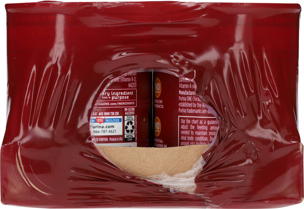Purina One Adult Classic Ground Chicken & Brown Rice Entree/Beef