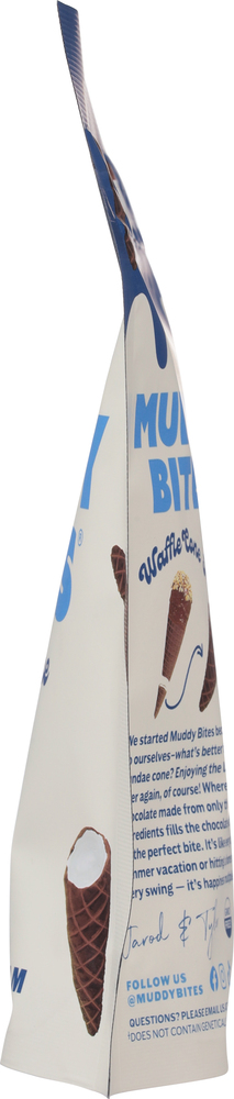 Muddy Bites Waffle Cone Snacks, Cookies 'N Cream