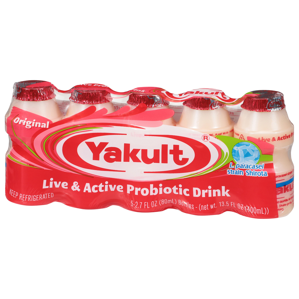 Yakult Probiotic Drink, Live & Active, Original