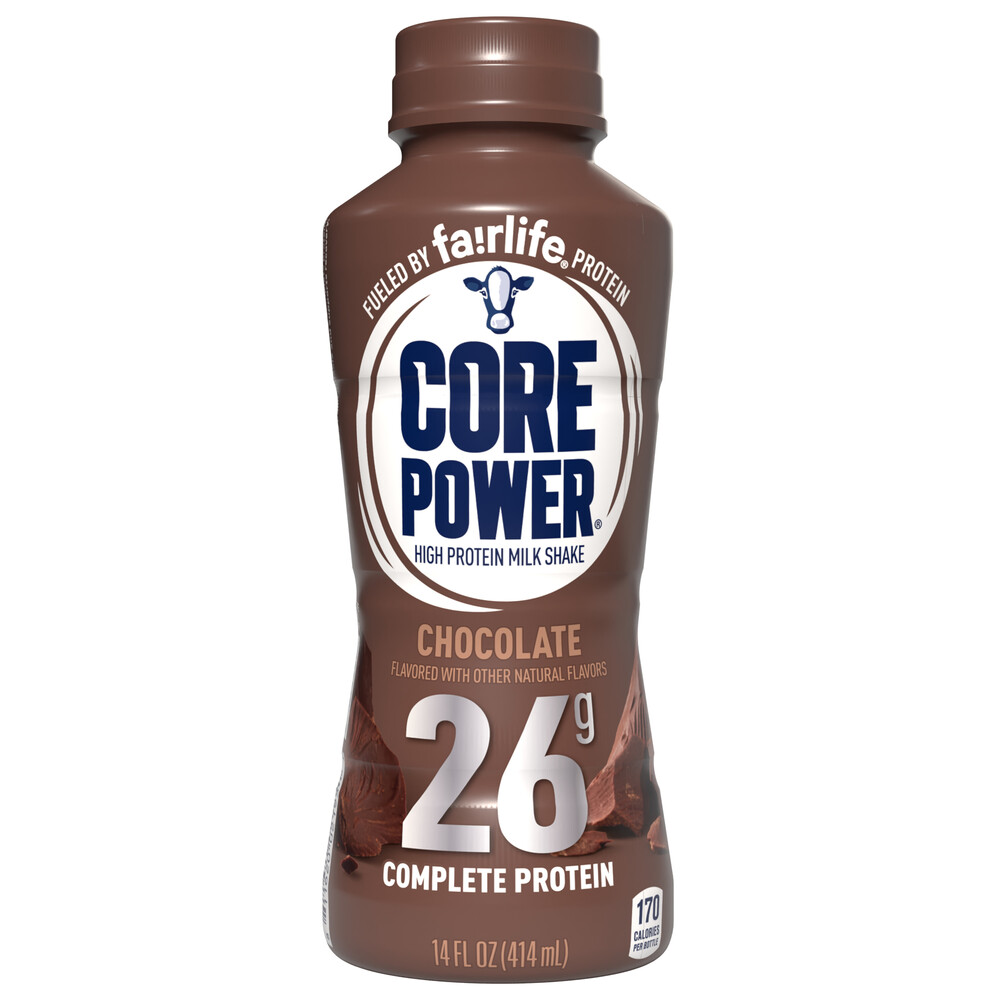 Core Power Chocolate Protein Shake Bottle-Hero