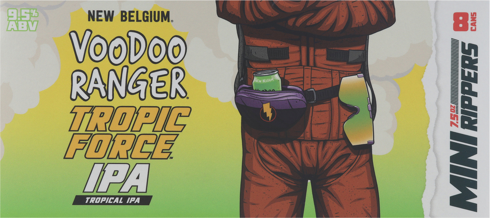 Voodoo Ranger Ripers Voodoo Ranger Beer, Tropical IPA, Tropic Force, Mini Rippers-Planogram-Back
