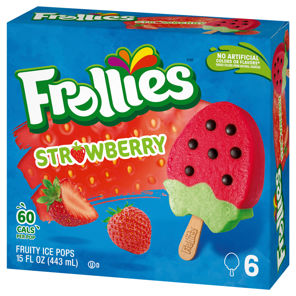 Frollies Strawberry Fruity Ice Pops