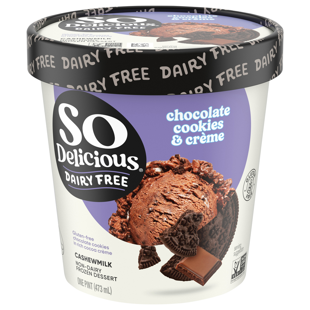 So Delicious Dairy Free Gluten-Free Cashewmilk Non-Dairy Chocolate