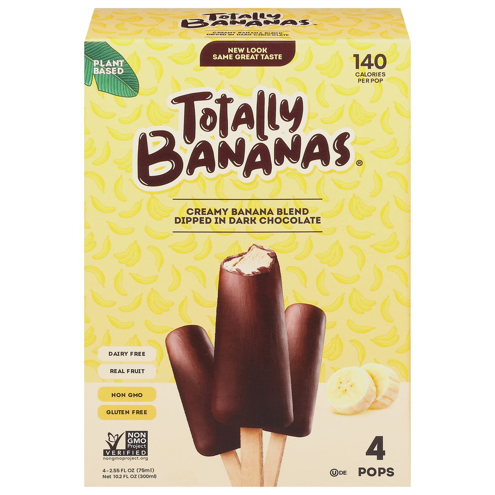 Totally Bananas Plant Based Creamy Banana Blend Dipped in Dark