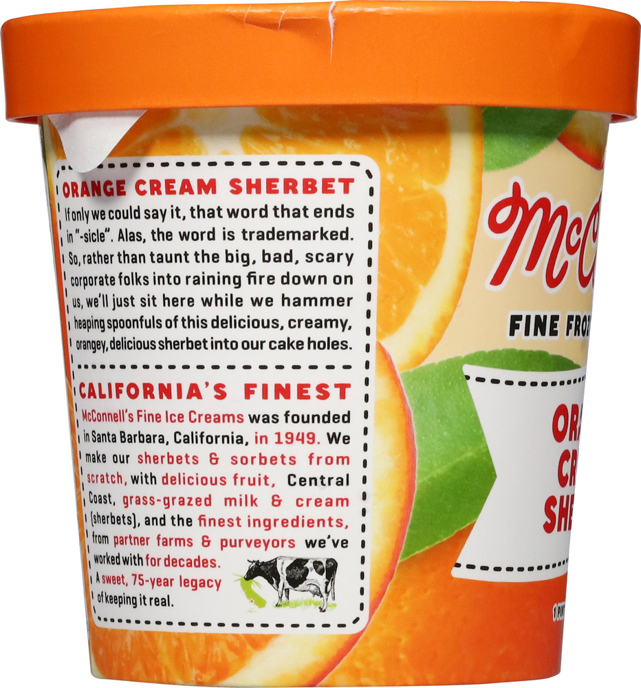 McConnell's Orange Cream Sherbet