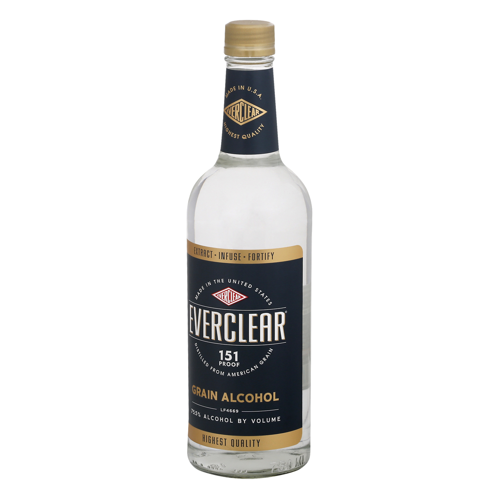 Everclear Grain AlcoholFrontRightElevated