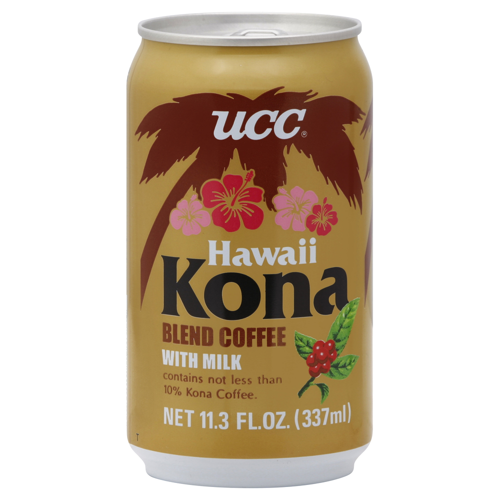 UCC Hawaii Kona Coffee, Hawaii Kona Blend, With Milk