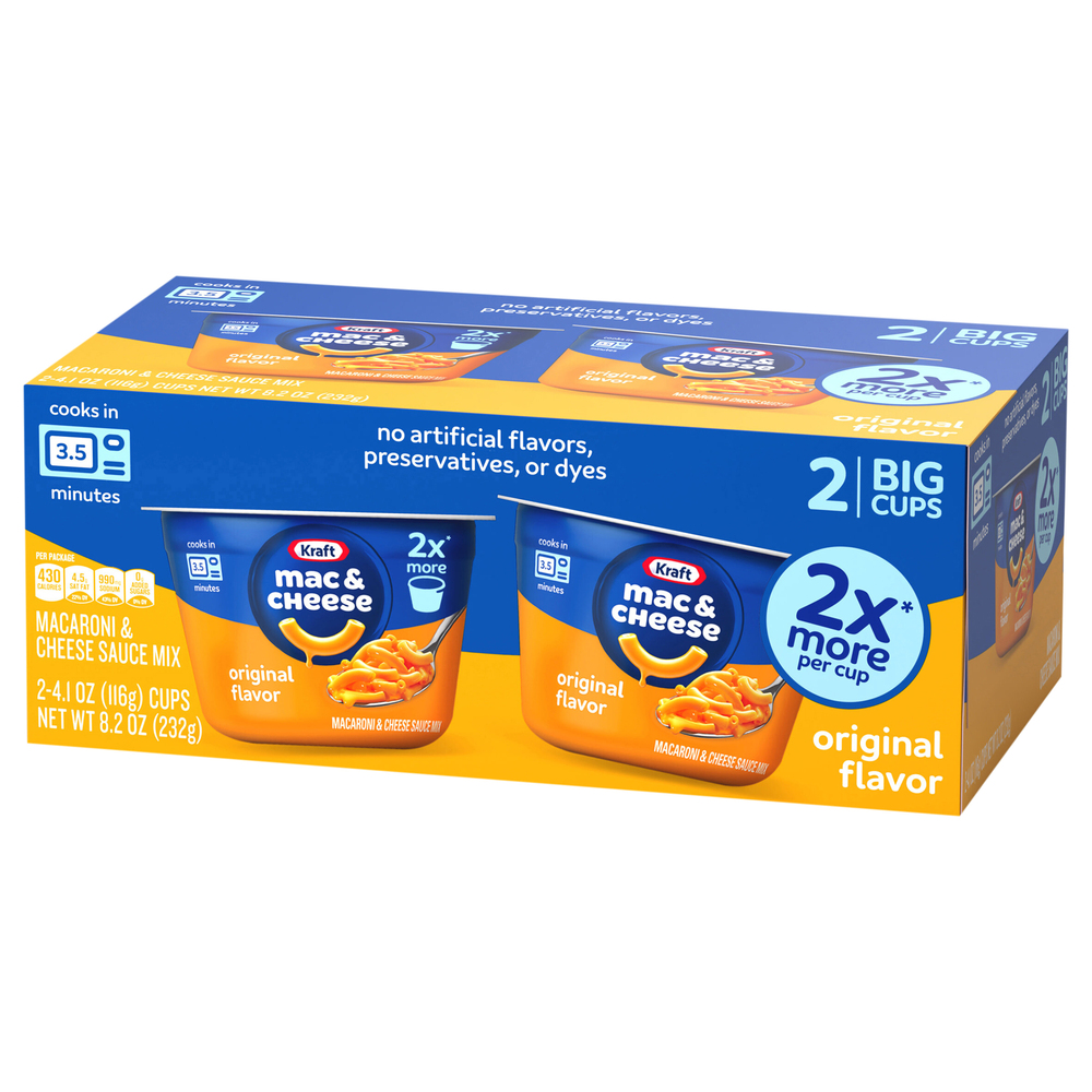 Kraft Original Flavor Big Cups Mac & Cheese