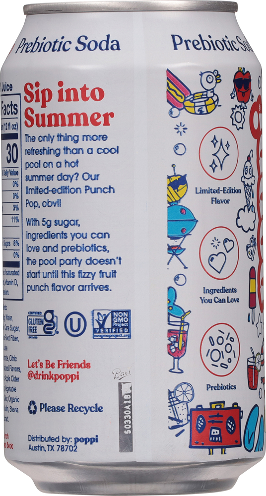 Poppi Prebiotic Punch Pop Soda