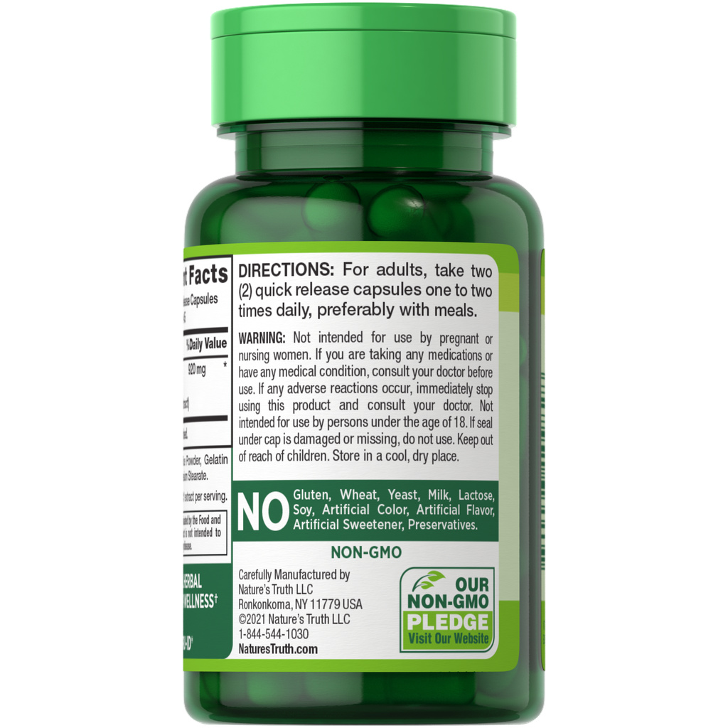 Nature's Truth Traditional Herb Capsules 920 mg Ashwagandha Root