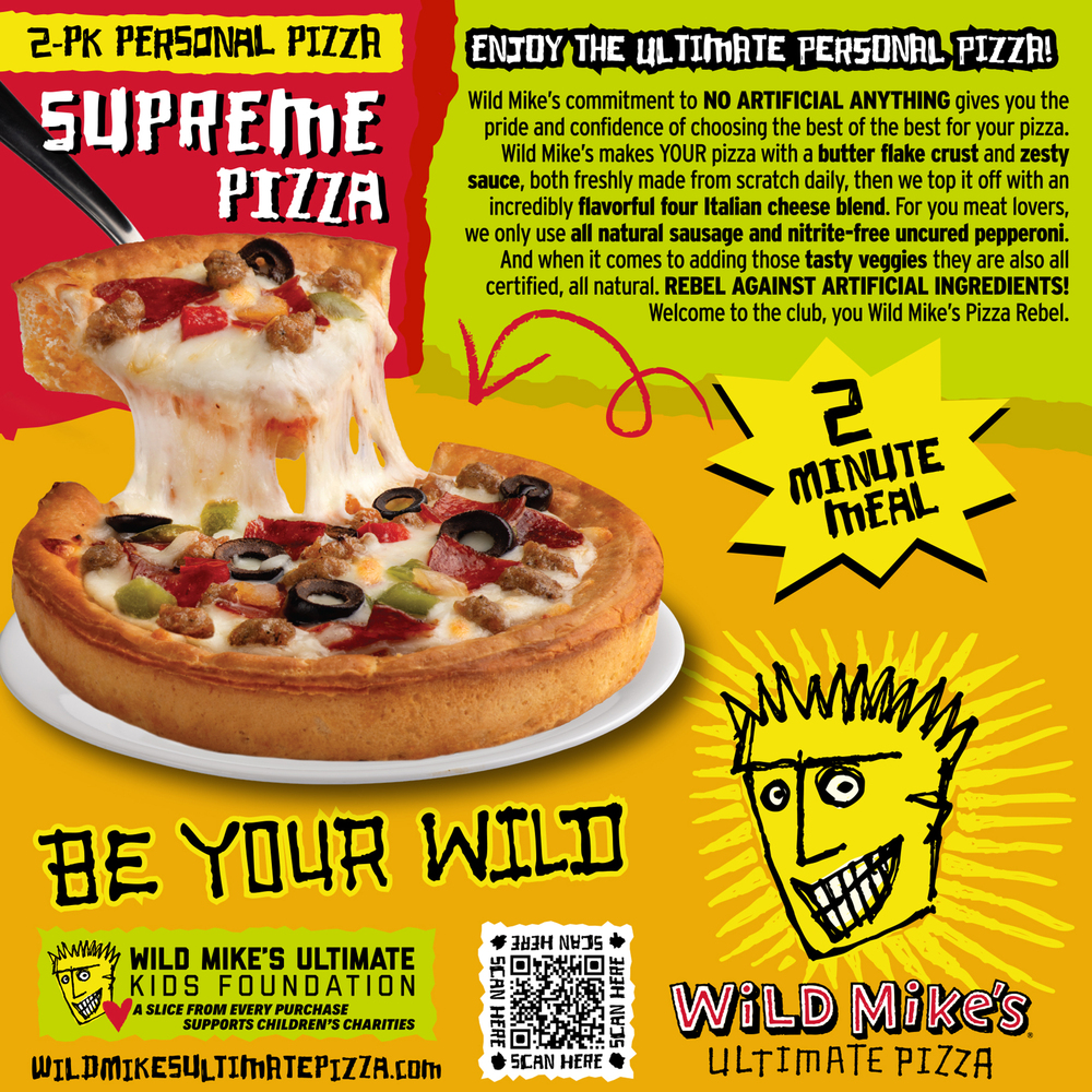 Wild Mike's Personal 2pk Supreme Pizza