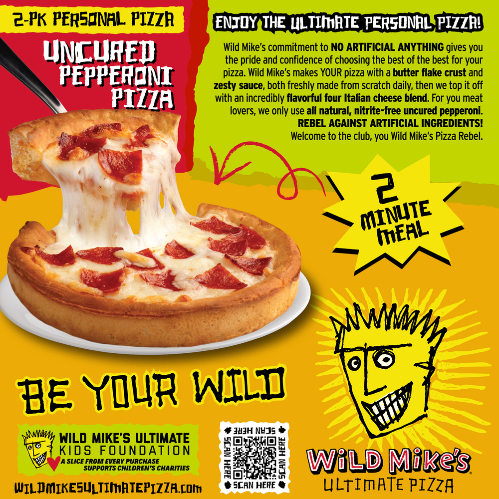 Wild Mike's Personal 2pk Pepperoni Pizza